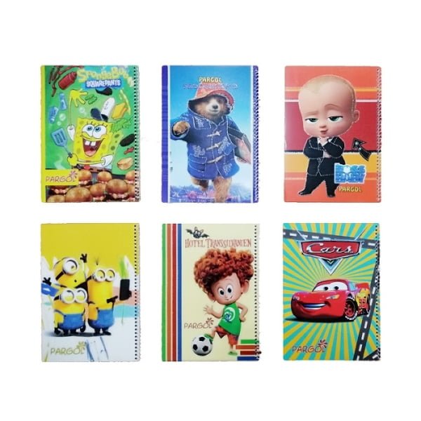 دفتر مشق 6 عددی فانتزی فنری